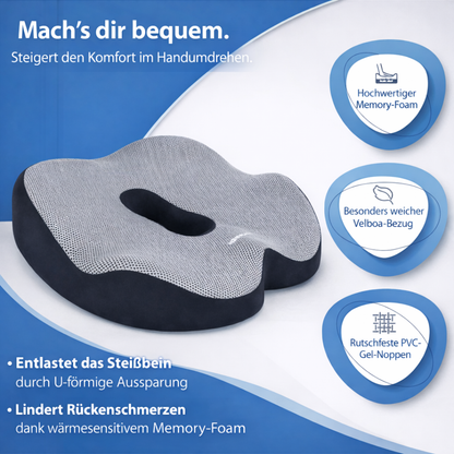 Nie wieder Steißbein -schmerzen Orthopädisches Premium Sitzkissen