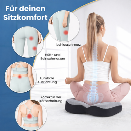Nie wieder Steißbein -schmerzen Orthopädisches Premium Sitzkissen